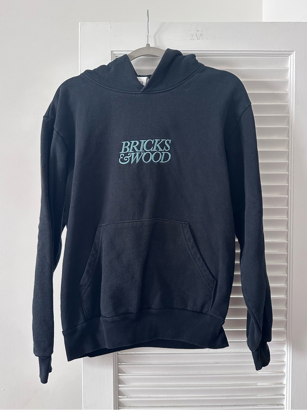 Bricks & Wood Embroidered Logo Hoodie - Size S